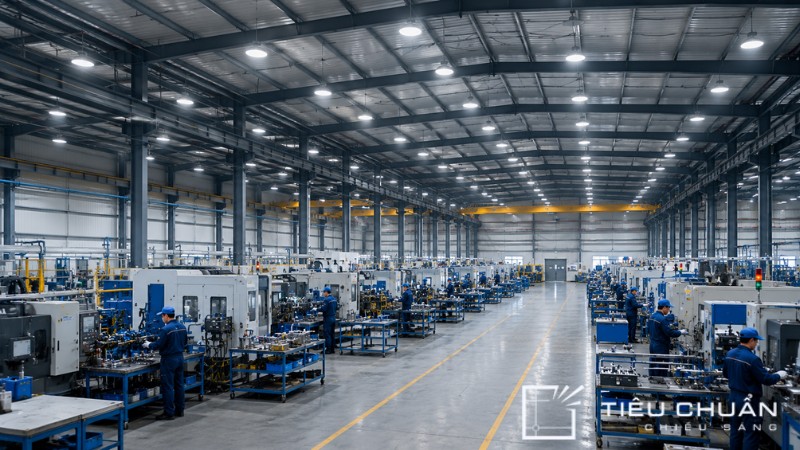 Nhà xưởng đạt chuẩn lighting