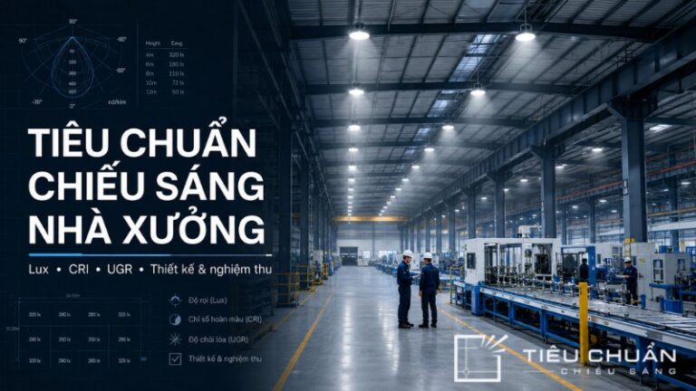 Tiêu Chuẩn Chiếu Sáng Nhà Xưởng: Lux Bao Nhiêu Là Đạt? Hướng Dẫn Thiết Kế Thực Tế
